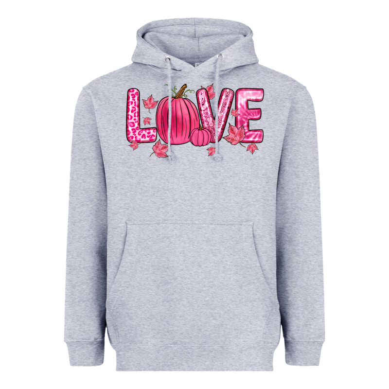 Love Breast Cancer Heavyweight Hoodie by Zillion Design Studio | Teevron