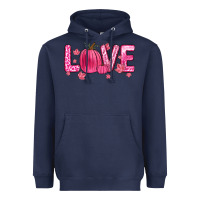 Navy love breast cancer Heavyweight Hoodie - Zillion Design Studio