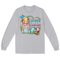 Moon Dust happy easter bunny gnome Long Sleeve Tee - BarkalooDesign