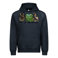 Navy Leopard Peace Love Baby Chimpanzee Urban Hoodie - LillyAllenDesigns