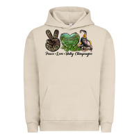 Pigment French Oak Leopard Peace Love Baby Chimpanzee Urban Hoodie - LillyAllenDesigns