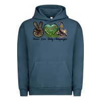 Pigment Midnight Navy Leopard Peace Love Baby Chimpanzee Urban Hoodie - LillyAllenDesigns