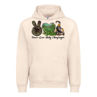 Sandshell Leopard Peace Love Baby Chimpanzee Urban Hoodie - LillyAllenDesigns