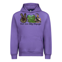 Tulip Leopard Peace Love Baby Chimpanzee Urban Hoodie - LillyAllenDesigns