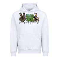 White Leopard Peace Love Baby Chimpanzee Urban Hoodie - LillyAllenDesigns