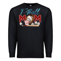 Black t ball mom Premium Sweatshirt - Zillion Design Studio