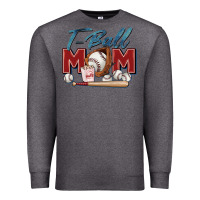 Charcoal Heather t ball mom Premium Sweatshirt - Zillion Design Studio