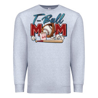 Heather Grey t ball mom Premium Sweatshirt - Zillion Design Studio