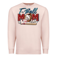 Pale Pink t ball mom Premium Sweatshirt - Zillion Design Studio
