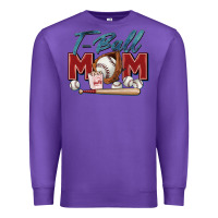 Purple t ball mom Premium Sweatshirt - Zillion Design Studio