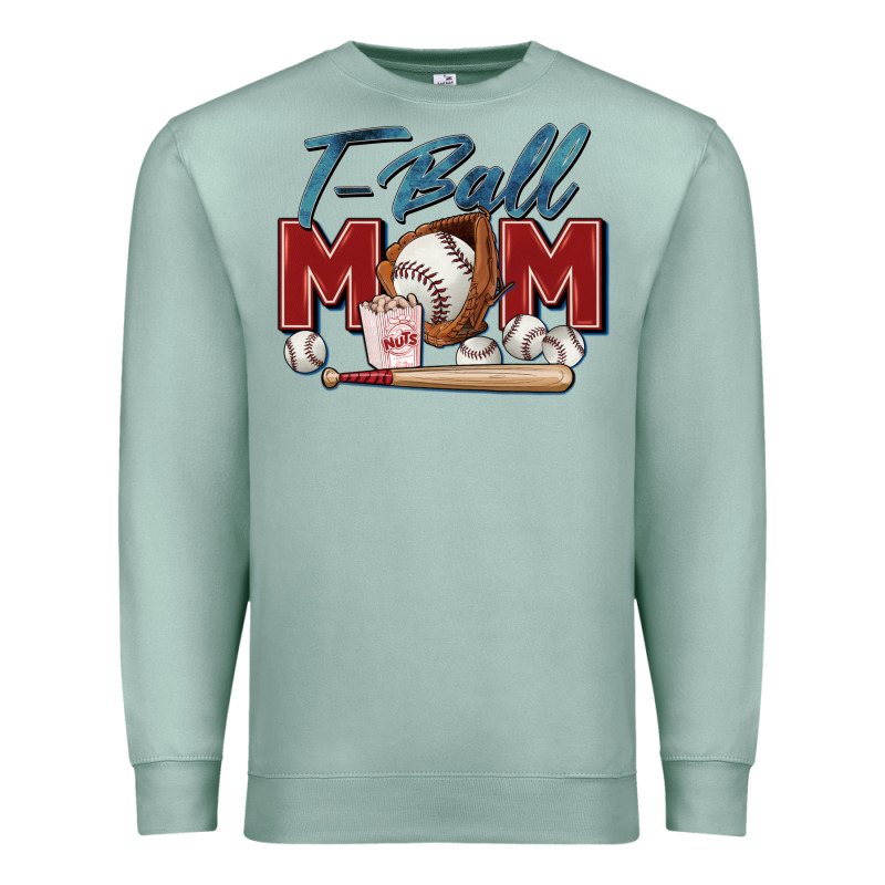 T Ball Mom Premium Sweatshirt by Zillion Design Studio | Teevron