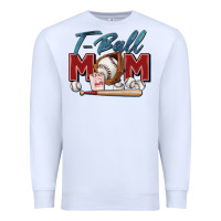 White t ball mom Premium Sweatshirt - Zillion Design Studio