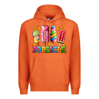 Carrot popsicle with stars Premium Hoodie - AdoDesignShop