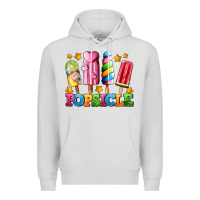 Dove Grey popsicle with stars Premium Hoodie - AdoDesignShop