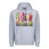 Heather Grey popsicle with stars Premium Hoodie - AdoDesignShop