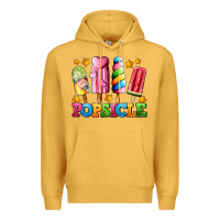 Mustard popsicle with stars Premium Hoodie - AdoDesignShop