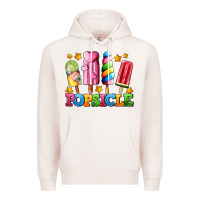 Pale Pink popsicle with stars Premium Hoodie - AdoDesignShop