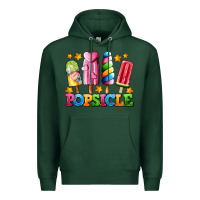 Sports Green popsicle with stars Premium Hoodie - AdoDesignShop