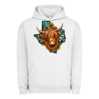 Pigment Lunar Rock Texas map long haired shaggy cow Urban Hoodie - Jasminsmagicworld