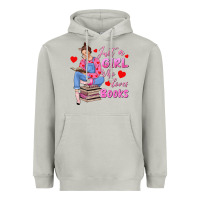 Moon Dust just a girl who loves books Heavyweight Hoodie - texasbilliewilder
