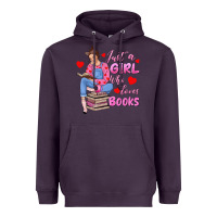 Just A Girl Who Loves Books Heavyweight Hoodie | Teevron