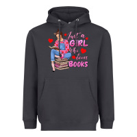Smoke just a girl who loves books Heavyweight Hoodie - texasbilliewilder