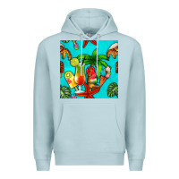 Blue Mist summer drinks and ice cream Premium Hoodie - BundleAndBundleShop