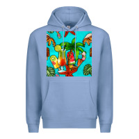 Colony Blue summer drinks and ice cream Premium Hoodie - BundleAndBundleShop