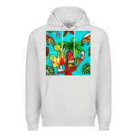 Dove Grey summer drinks and ice cream Premium Hoodie - BundleAndBundleShop