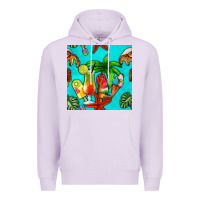 Lilac summer drinks and ice cream Premium Hoodie - BundleAndBundleShop