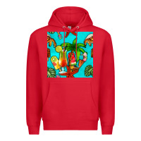 Red summer drinks and ice cream Premium Hoodie - BundleAndBundleShop