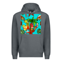 Rock summer drinks and ice cream Premium Hoodie - BundleAndBundleShop