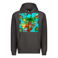 Smoke summer drinks and ice cream Premium Hoodie - BundleAndBundleShop