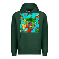 Sports Green summer drinks and ice cream Premium Hoodie - BundleAndBundleShop