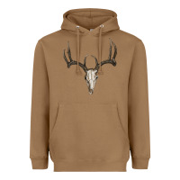 Toasted Coconut deer skull Heavyweight Hoodie - RanaPortraitStore