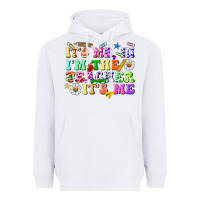 White its me hi im the teacher its me Heavyweight Hoodie - texasbilliewilder