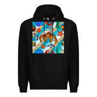 Black sea animals Premium Hoodie - BundleAndBundleShop