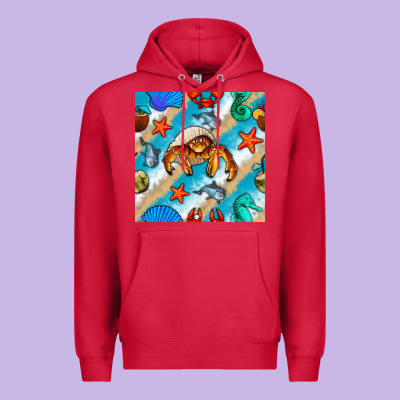 Sea Animals Premium Hoodie Designed By Bundleandbundleshop