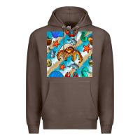 Coffee sea animals Premium Hoodie - BundleAndBundleShop