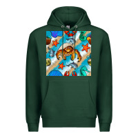 Sports Green sea animals Premium Hoodie - BundleAndBundleShop