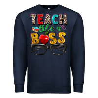 Navy teach like a boss Premium Sweatshirt - Zillion Design Studio
