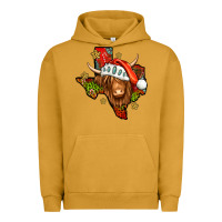 Pigment Peanut Butter Shaggy cow Texas Christmas Urban Hoodie - Jasminsmagicworld