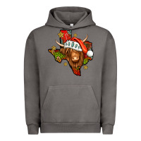 Pigment Tornado Shaggy cow Texas Christmas Urban Hoodie - Jasminsmagicworld
