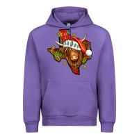 Tulip Shaggy cow Texas Christmas Urban Hoodie - Jasminsmagicworld