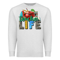 Oatmeal Heather teacher life Premium Sweatshirt - Zillion Design Studio
