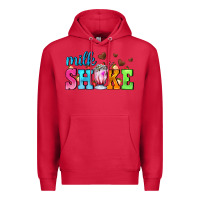 Cardinal milk shake with chocolate heart Premium Hoodie - AdoDesignShop