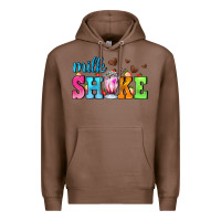 Chestnut milk shake with chocolate heart Premium Hoodie - AdoDesignShop
