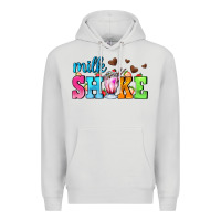 Dove Grey milk shake with chocolate heart Premium Hoodie - AdoDesignShop