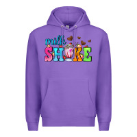 Purple milk shake with chocolate heart Premium Hoodie - AdoDesignShop