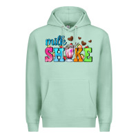 Seafoam milk shake with chocolate heart Premium Hoodie - AdoDesignShop